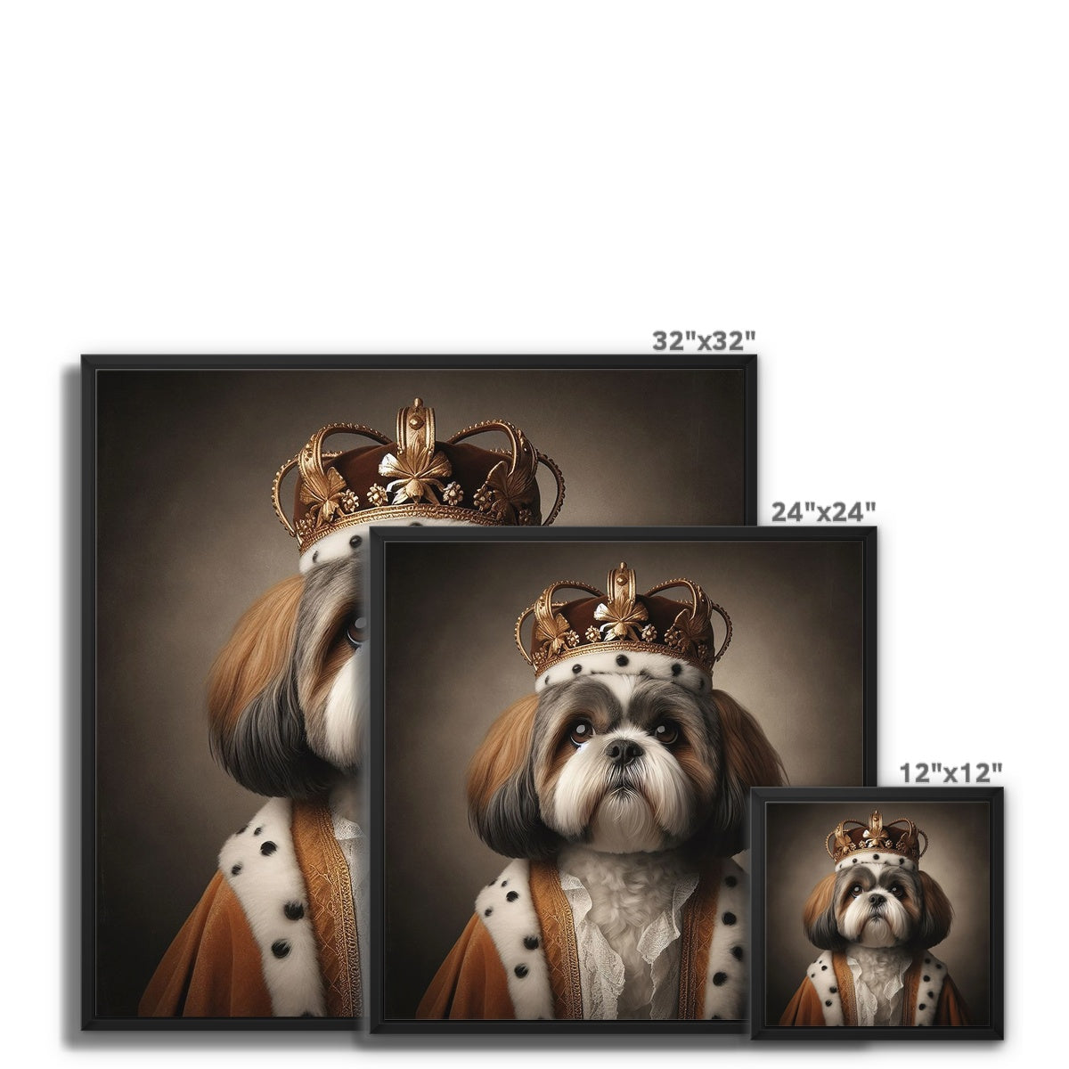Shi Tzu Royal 1 Framed Canvas