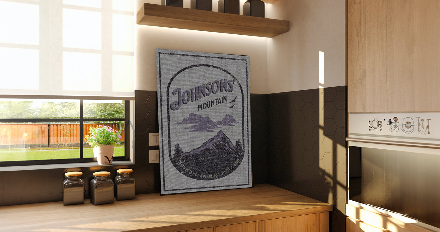Nature Mountain - Linen Canvas