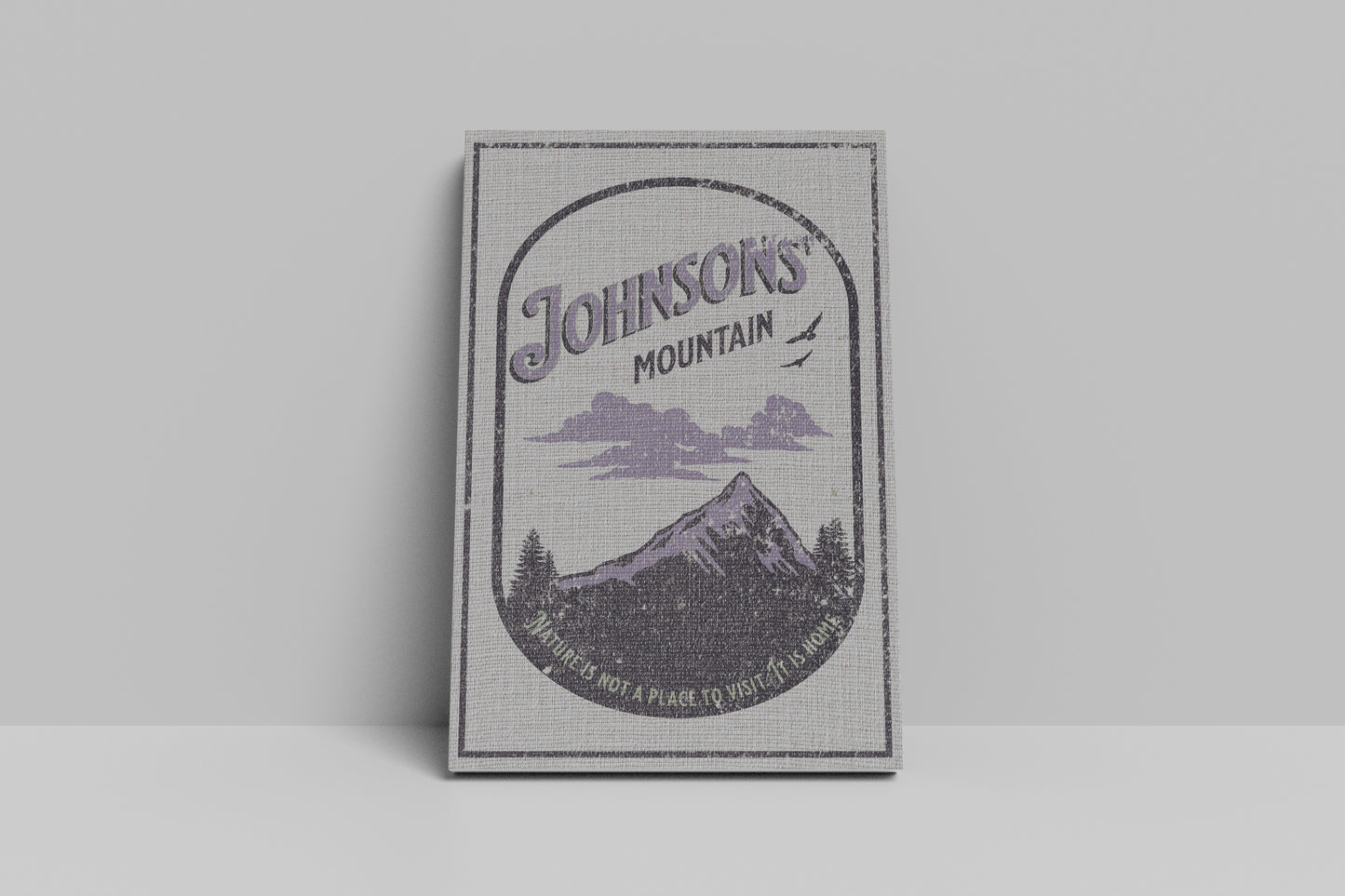 Nature Mountain - Linen Canvas