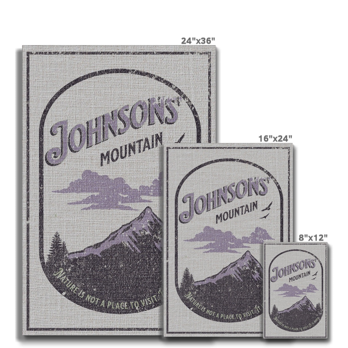 Nature Mountain - Linen Canvas